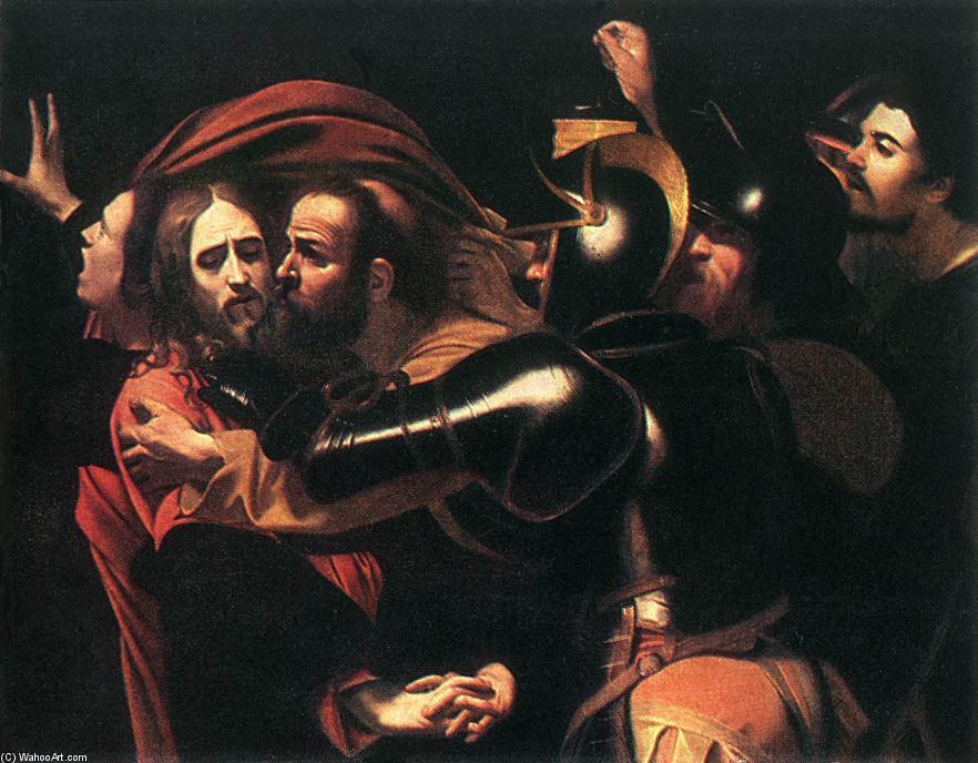 Order Artwork Replica The Taking of Christ, 1598 by Caravaggio (Michelangelo Merisi) (1571-1610, Spain) | ArtsDot.com