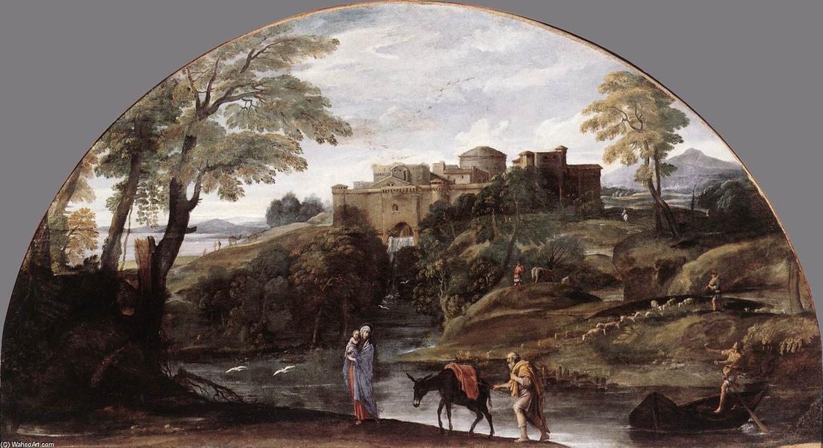Order Paintings Reproductions The Flight into Egypt, 1603 by Annibale Carracci (1560-1609, Italy) | ArtsDot.com