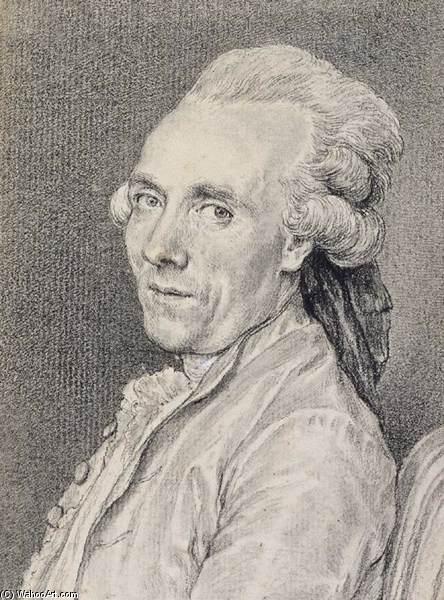 Order Paintings Reproductions Portrait of Claude-Joseph Vernet, 1779 by Charles Nicolas Cochin (1715-1790, France) | ArtsDot.com