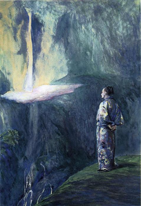 Buy Museum Art Reproductions Li-Tai-Pe and the Waterfall, 1897 by John La Farge (1835-1910, United States) | ArtsDot.com