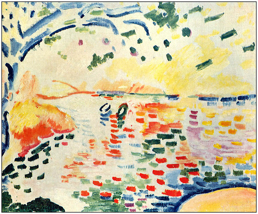 順序 油絵 ラ・シオタットのリトル・ベイ(ラ・シオタットのコーブとも呼ばれる), 1907 バイ Georges Braque (に触発された) (1882-1963, France) | ArtsDot.com