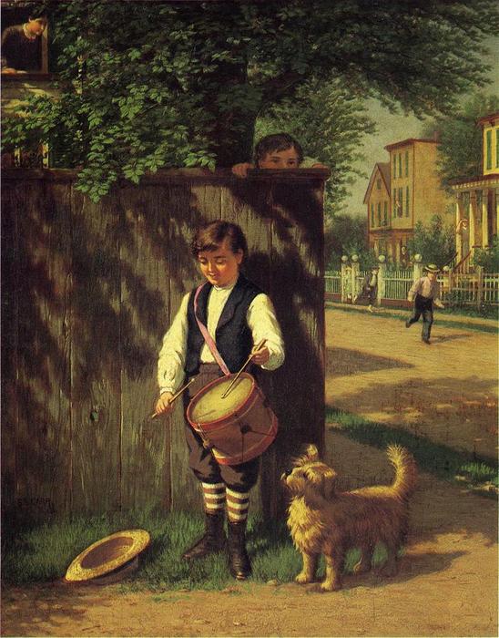 Order Paintings Reproductions Little Drummer Boy, 1889 by Samuel S Carr (1837-1908, United Kingdom) | ArtsDot.com