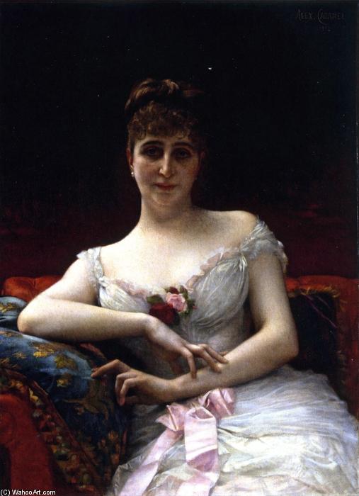 Ordinare Riproduzioni Di Belle Arti Madame Edouart Herve, 1884 di Alexandre Cabanel (1875-1889, France) | ArtsDot.com