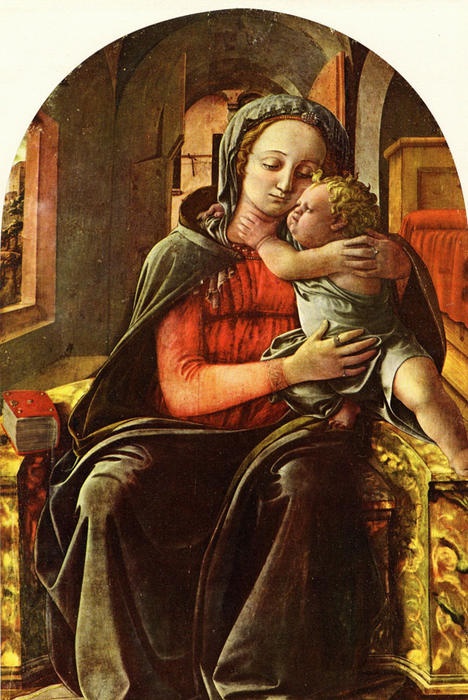 Order Art Reproductions Madonna Enthroned, 1437 by Fra Filippo Lippi (1406-1469, Italy) | ArtsDot.com
