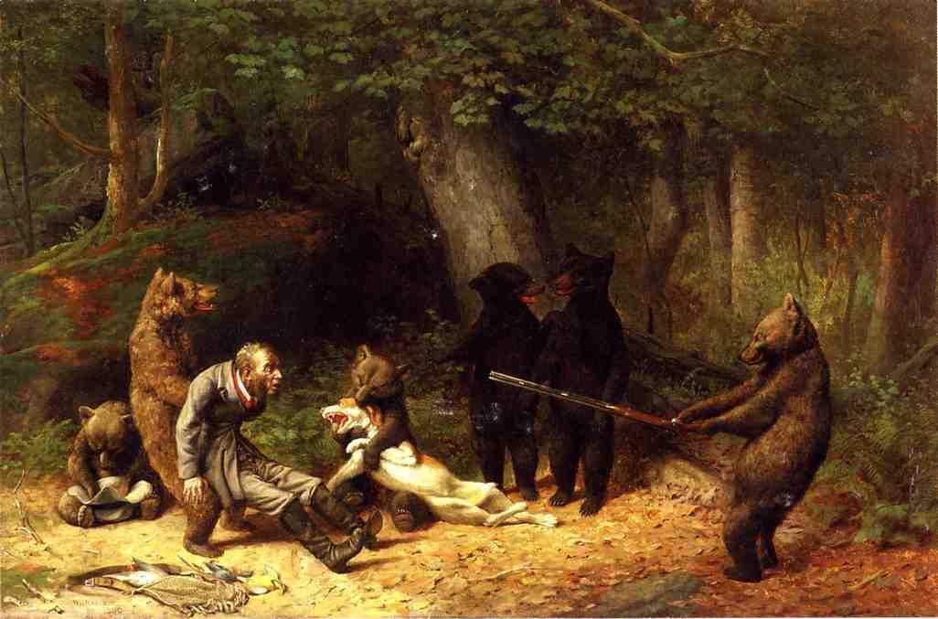 Order Oil Painting Replica Making Game of the Hunter, 1880 by William Holbrook Beard (1825-1900, United States) | ArtsDot.com