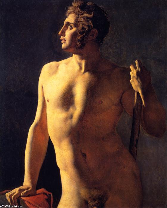 Order Oil Painting Replica Male torso, 1800 by Jean Auguste Dominique Ingres (1780-1867, France) | ArtsDot.com