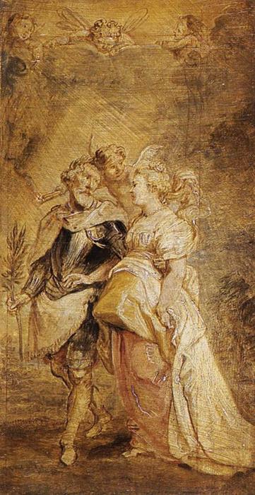 顺序 藝術再現 法国亨利四和玛丽·德马迪奇的婚姻, 1628 通过 Peter Paul Rubens (1577-1640, Germany) | ArtsDot.com
