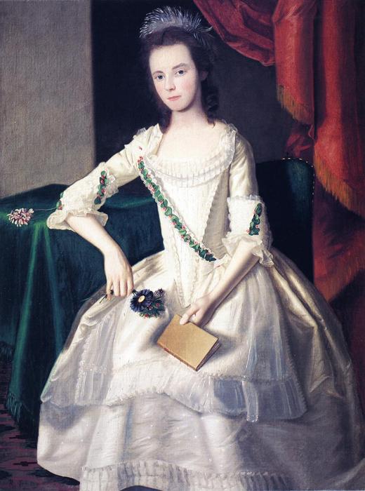 Order Paintings Reproductions Mary Ann Carpenter, 1779 by Ralph Earl (1751-1801, United States) | ArtsDot.com