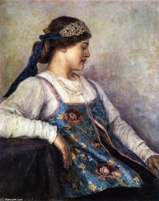 Order Art Reproductions M. Matveyeva, 1909 by Vasili Ivanovich Surikov (1848-1916, Russia) | ArtsDot.com