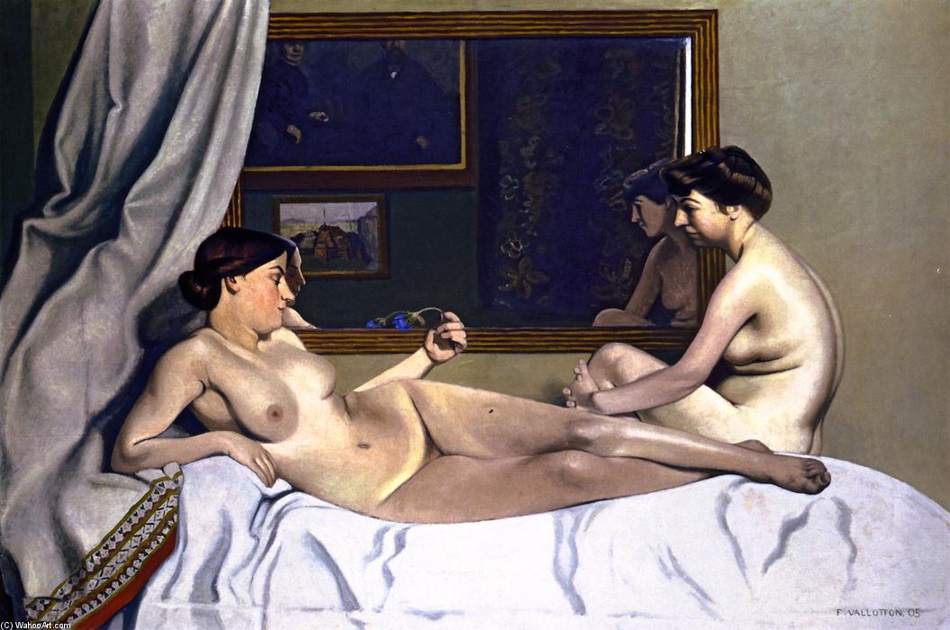 Order Art Reproductions Models Resting, 1905 by Felix Vallotton (1865-1925, Switzerland) | ArtsDot.com