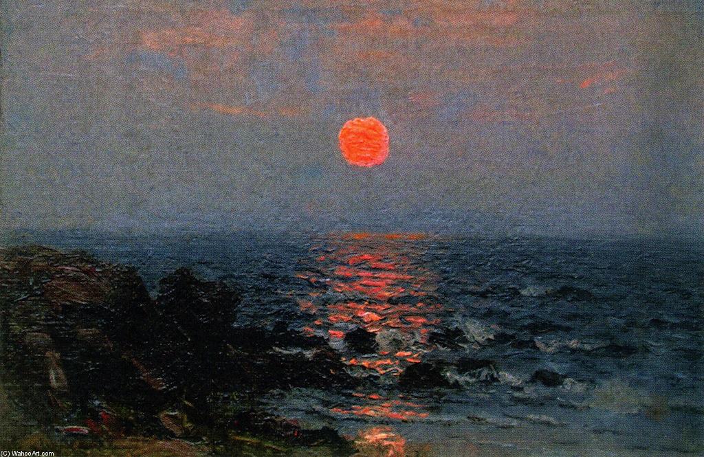 Buy Museum Art Reproductions Moonlight on the Ocean by John Joseph Enneking (1841-1916, United States) | ArtsDot.com