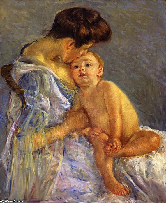 Buy Museum Art Reproductions Motherhood (also known as Mother Kissing Her Baby), 1906 by Mary Stevenson Cassatt (1843-1926, United States) | ArtsDot.com