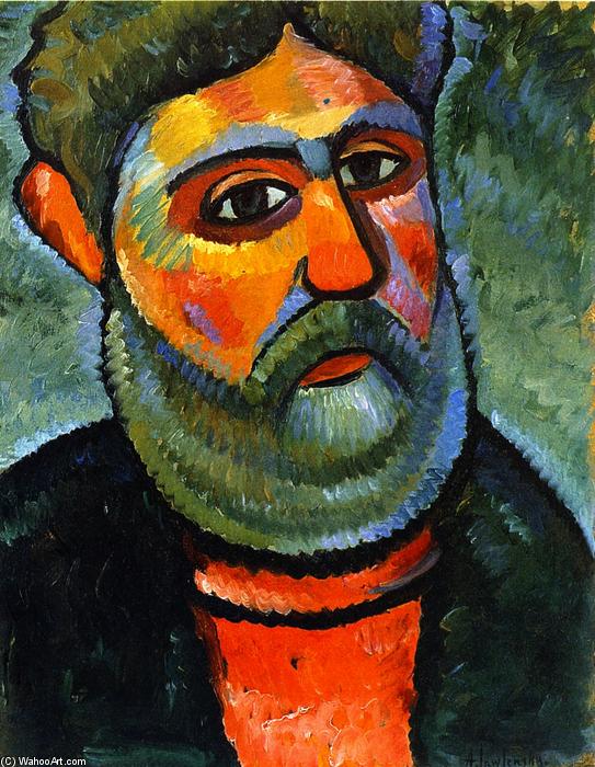 Buy Museum Art Reproductions Man with Green Beard, 1912 by Alexej Georgewitsch Von Jawlensky (1864-1941, Russia) | ArtsDot.com