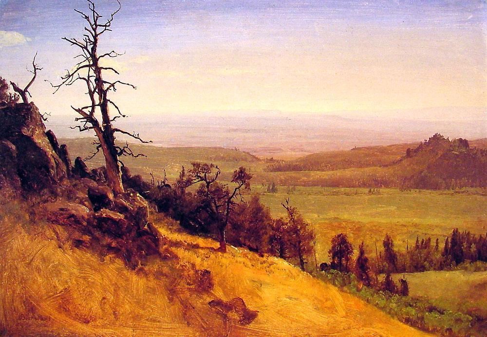 Buy Museum Art Reproductions Nebraska Wasatch Mountains, 1859 by Albert Bierstadt (1830-1902, Germany) | ArtsDot.com