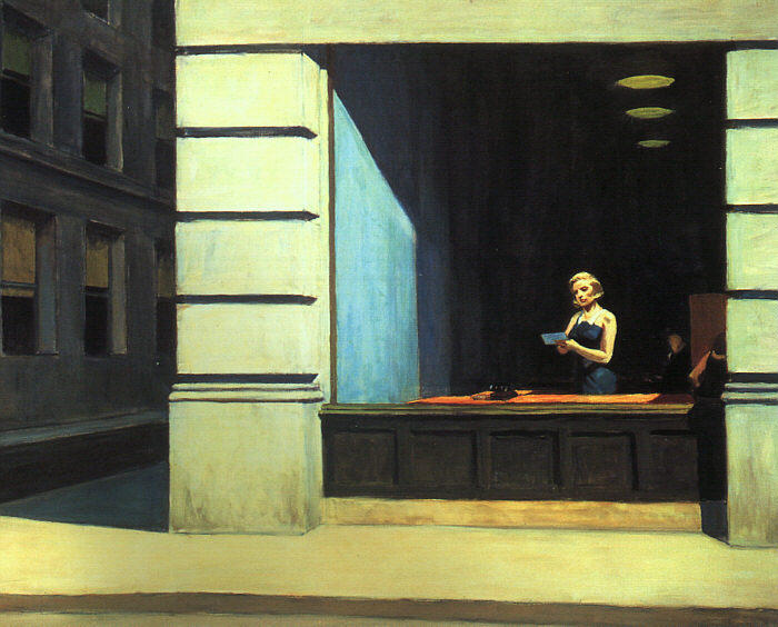 Order Art Reproductions New York Office, 1962 by Edward Hopper (Inspired By) (1931-1967, United States) | ArtsDot.com