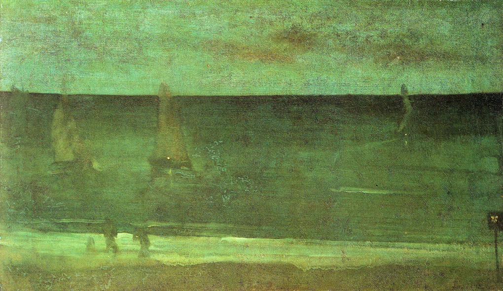 Buy Museum Art Reproductions Nocturne: Blue and Silver - Bognor, 1872 by James Abbott Mcneill Whistler (1834-1903, United States) | ArtsDot.com