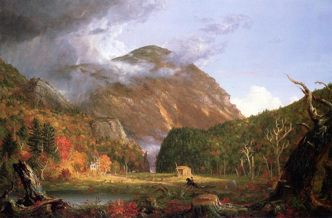 Order Art Reproductions The Notch of the White Mountains (also known as Crawford Notch), 1839 by Charles De Wolf Brownell (1822-1909, United States) | ArtsDot.com