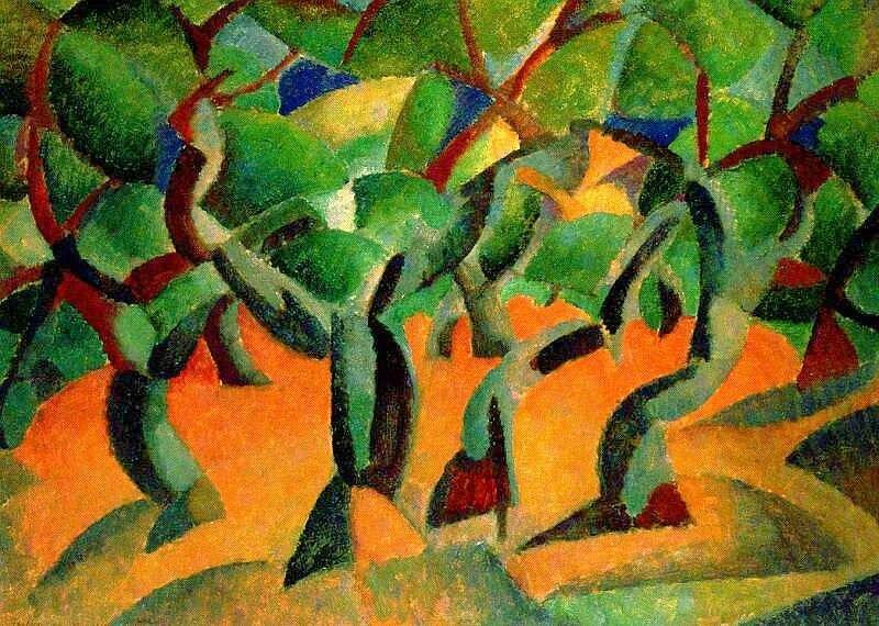 Order Paintings Reproductions Olive Grove (also known as Cubist Orchard), 1914 by Leo Gestel (1881-1941, Netherlands) | ArtsDot.com