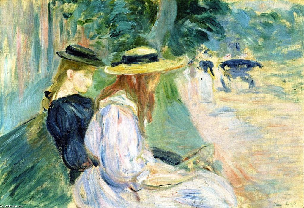 Order Paintings Reproductions On a Bench in the Bois de Boulogne, 1894 by Berthe Morisot (1841-1895, France) | ArtsDot.com