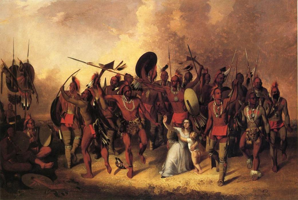 Order Oil Painting Replica Osage Scalp Dance, 1845 by John Mix Stanley (1814-1872, United States) | ArtsDot.com