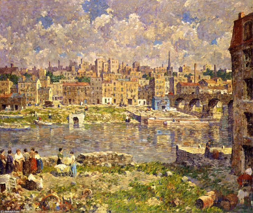 Order Paintings Reproductions The Other Shore, 1923 by Robert Spencer (1879-1931, United States) | ArtsDot.com