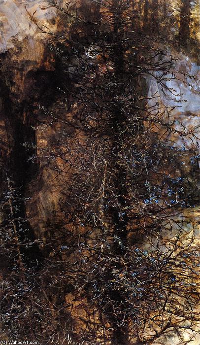 Order Oil Painting Replica Owl in a Thicket, 1883 by Adolph Menzel | ArtsDot.com