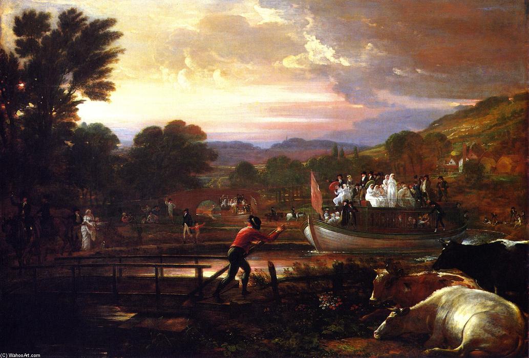 顺序 油畫 Paddington 运河。, 1801 通过 Benjamin West (1738-1820, United States) | ArtsDot.com