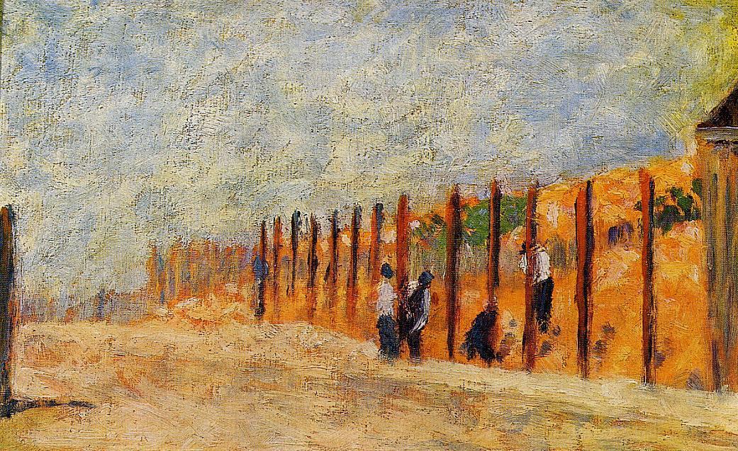 Buy Museum Art Reproductions Peasants Driving Stakes, 1882 by Georges Pierre Seurat (1859-1891, France) | ArtsDot.com