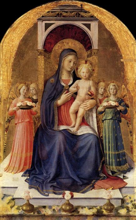 Order Paintings Reproductions Perugia Altarpiece (central panel), 1447 by Fra Angelico (1395-1455, Italy) | ArtsDot.com