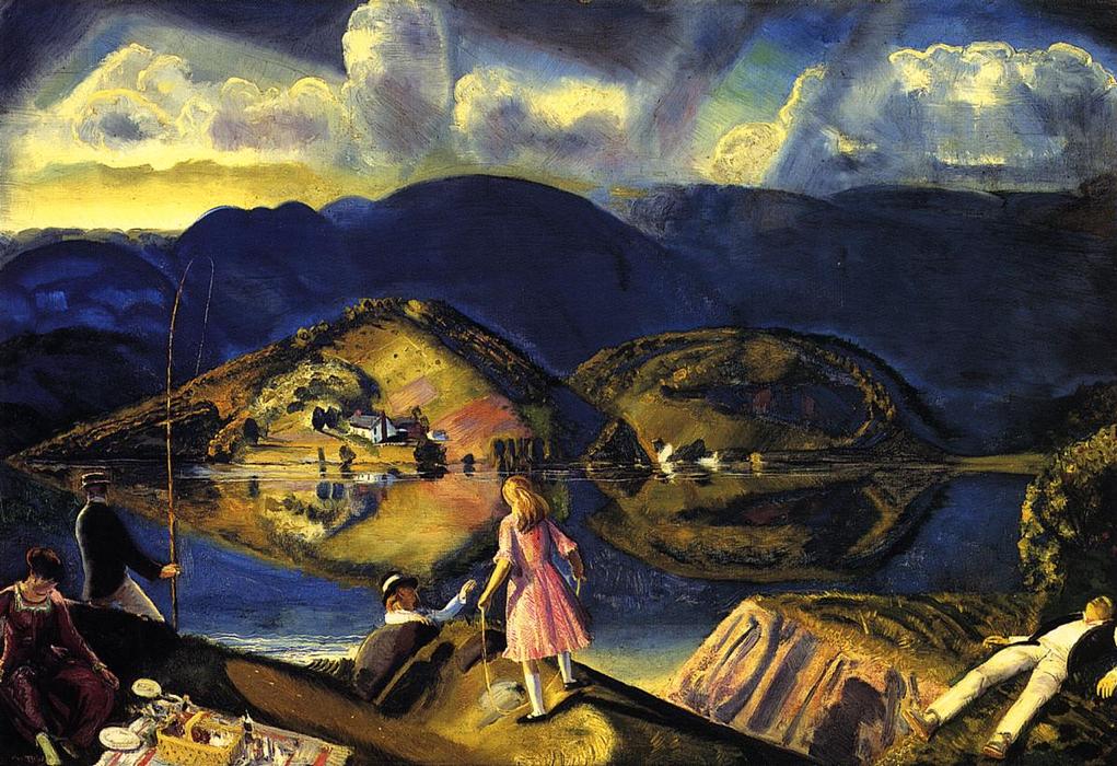 Order Paintings Reproductions The Picnic, 1924 by George Wesley Bellows (1882-1925, United States) | ArtsDot.com