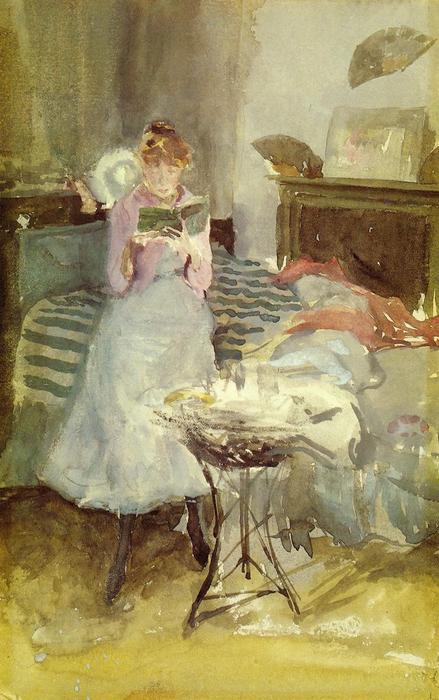Order Paintings Reproductions Pink Note: The Novelette, 1884 by James Abbott Mcneill Whistler (1834-1903, United States) | ArtsDot.com