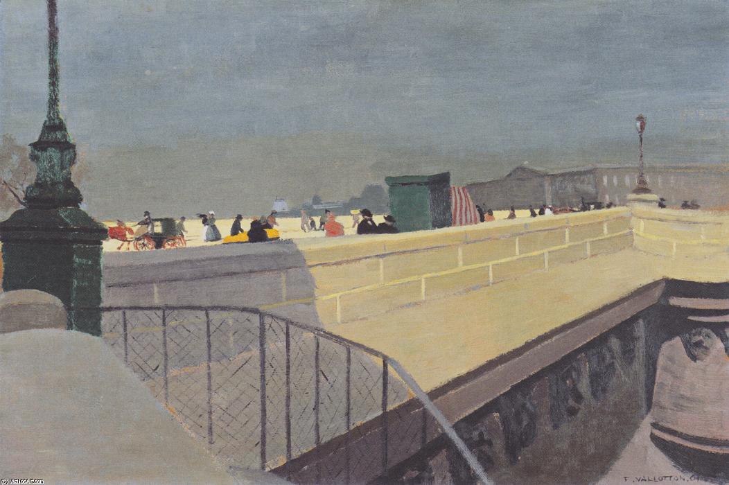 Order Oil Painting Replica The Pont Neuf, 1901 by Felix Vallotton (1865-1925, Switzerland) | ArtsDot.com