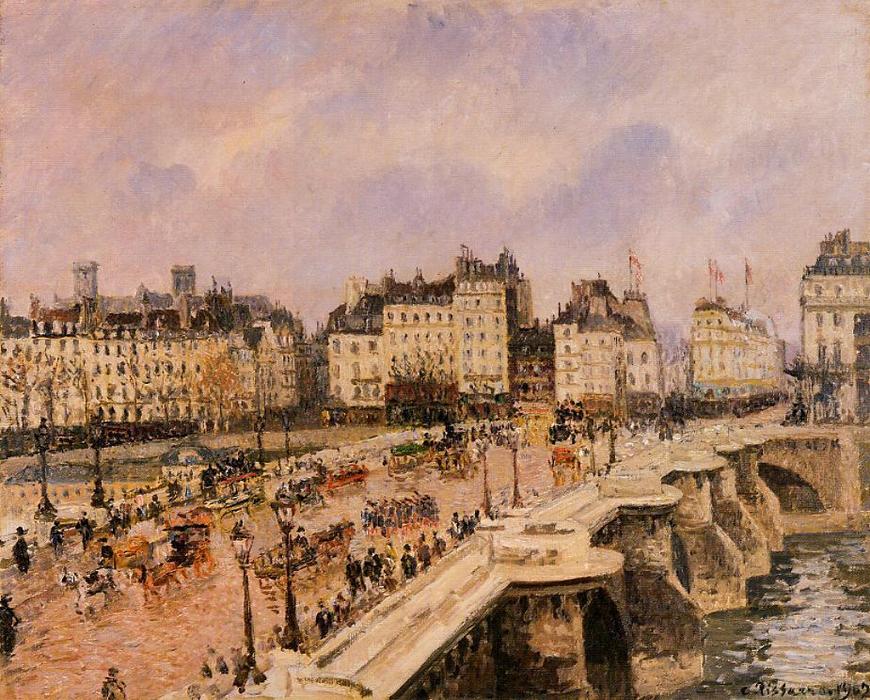 Buy Museum Art Reproductions The Pont-Neuf, 1902 by Camille Pissarro (1830-1903, United States) | ArtsDot.com