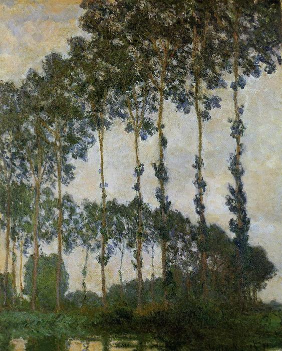 Order Oil Painting Replica Poplars near Giverny,, 1891 by Claude Monet (1840-1926, France) | ArtsDot.com