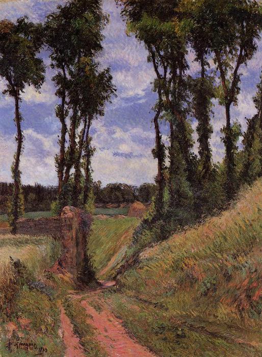 Buy Museum Art Reproductions Poplars, Osny (also known as Poplar-Lines Lane, Osny), 1883 by Paul Gauguin (1848-1903, France) | ArtsDot.com