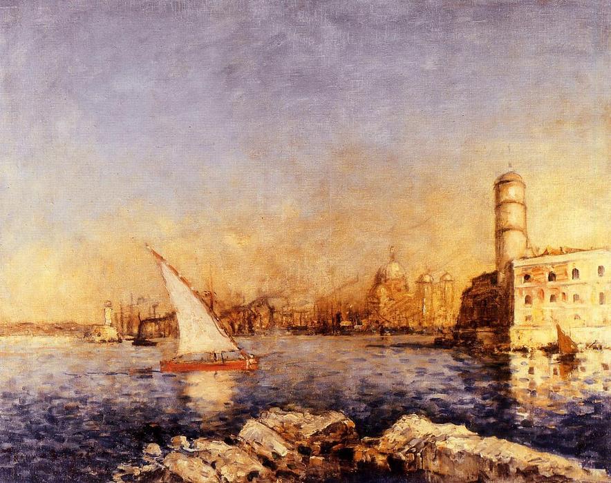 Order Oil Painting Replica The Port of Marseille by Frank Myers Boggs (1855-1926, United States) | ArtsDot.com