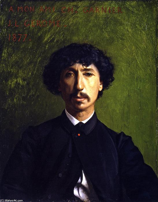 Pedir Reproducciones De Pinturas Retrato de Charles Garnier, 1877 de Jean Léon Gérôme (1824-1904, France) | ArtsDot.com