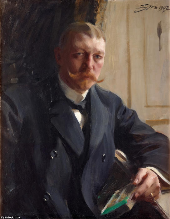 Order Art Reproductions Portrait of Franz Heiss, 1902 by Anders Leonard Zorn (1860-1920, Sweden) | ArtsDot.com