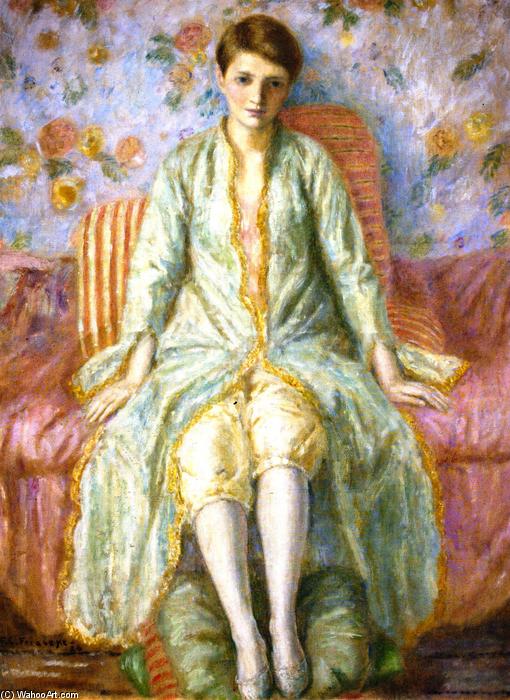 Buy Museum Art Reproductions Portrait of Jane Belo, 1926 by Frederick Carl Frieseke (1874-1939, United States) | ArtsDot.com