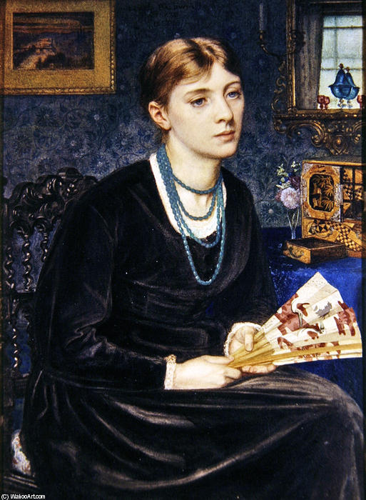 Order Oil Painting Replica Portrait Of Louise A. Baldwin, 1868 by Edward John Poynter | ArtsDot.com