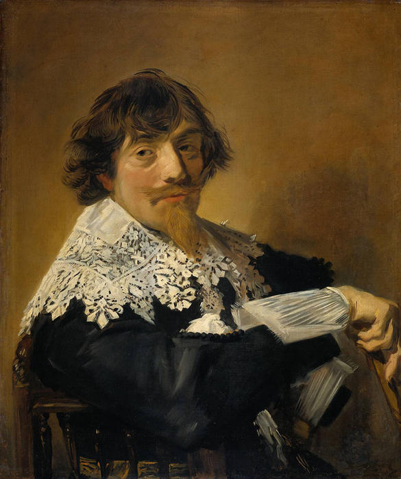 Buy Museum Art Reproductions Portrait of a man, possibly Nicolaes Hasselaer, 1630 by Frans Hals (1580-1666, Belgium) | ArtsDot.com
