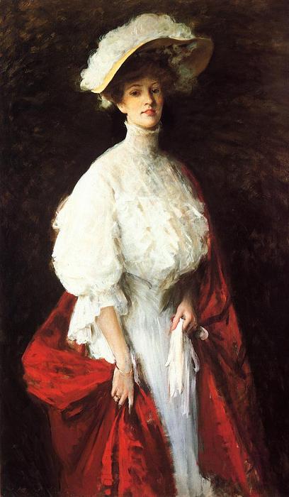 Buy Museum Art Reproductions Portrait of Miss Frances Vonlohr Earle, 1905 by William Merritt Chase (1849-1916, United States) | ArtsDot.com