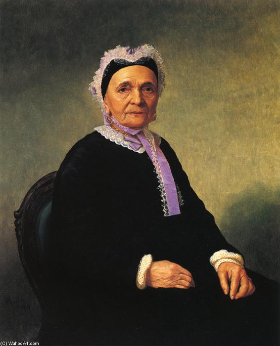 Order Art Reproductions Portrait of a Rabbi`s Wife (Ktherine Schiff Illowy.), 1869 by Henry Mosler (1841-1920, Poland) | ArtsDot.com