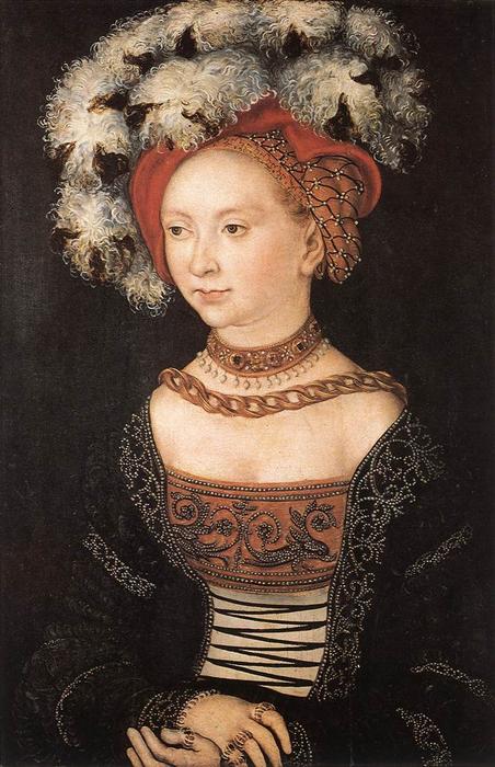 Order Paintings Reproductions Portrait of a Young Woman, 1530 by Lucas Cranach The Elder (1472-1553, Germany) | ArtsDot.com