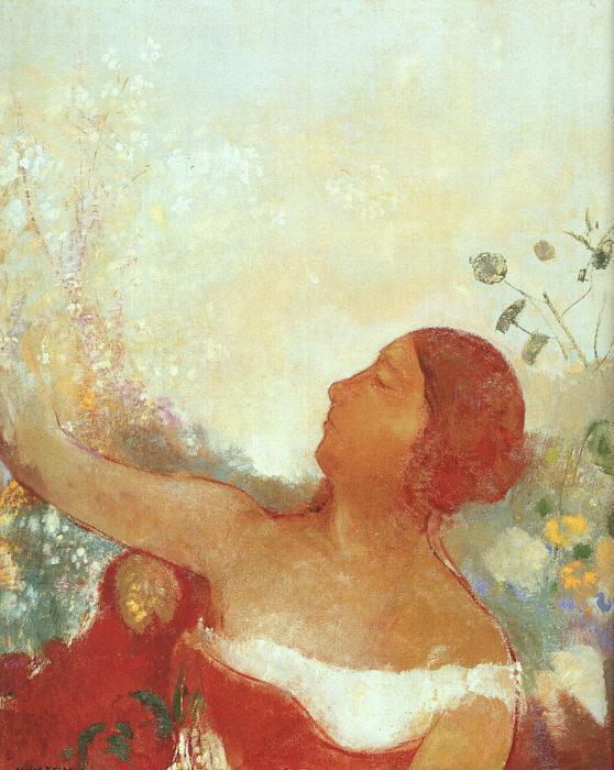 Order Oil Painting Replica The Predistined Child (also known as Ophelia) by Odilon Redon (1840-1916, France) | ArtsDot.com