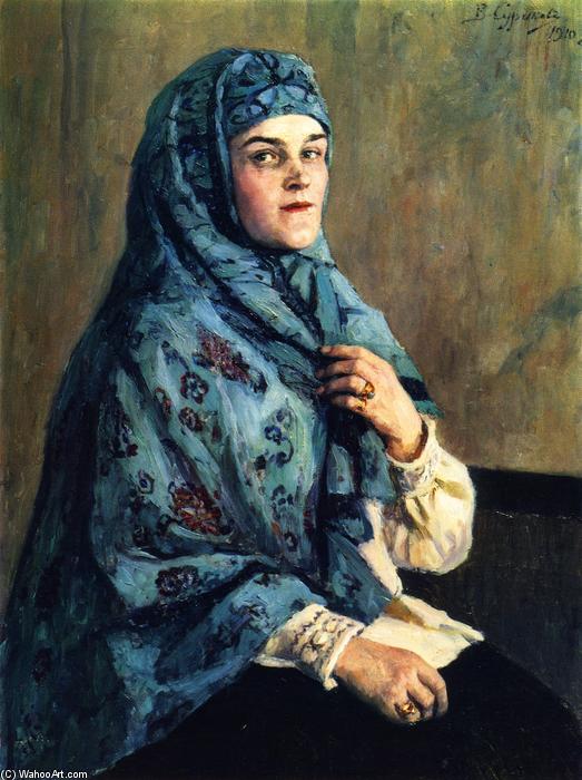 順序 手描き油絵 P. Shcherbatova(シュチェロバ), 1910 バイ Vasili Ivanovich Surikov (1848-1916, Russia) | ArtsDot.com