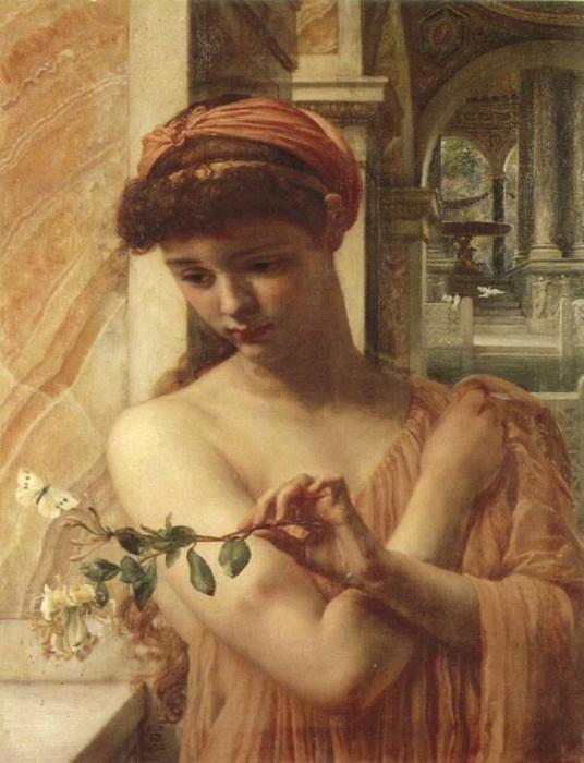 Order Oil Painting Replica Psyche in the temple of love, 1882 by Edward John Poynter | ArtsDot.com