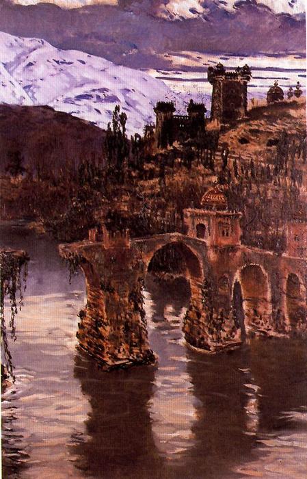 Order Oil Painting Replica Puente de la sultana by Antonio Muñoz Degrain (1840-1924, Spain) | ArtsDot.com
