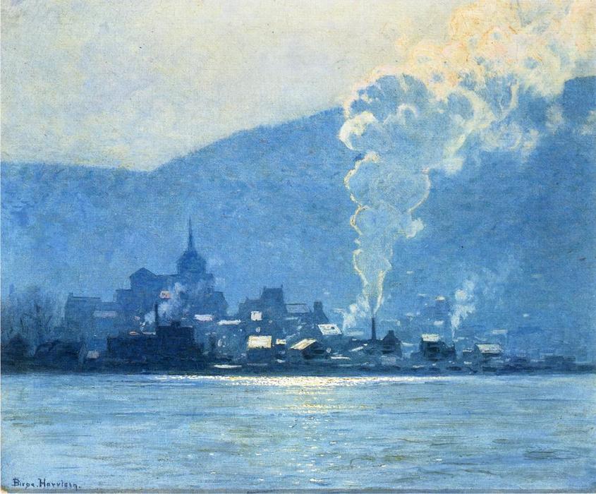 Order Paintings Reproductions A Puff of Steam by Lowell Birge Harrison (1854-1929, United States) | ArtsDot.com