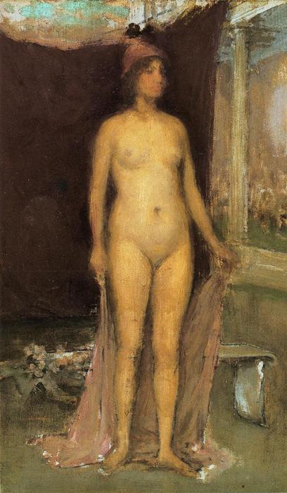 Buy Museum Art Reproductions Purple and Gold: Phryne the Superb! - Builder of Temples, 1898 by James Abbott Mcneill Whistler (1834-1903, United States) | ArtsDot.com